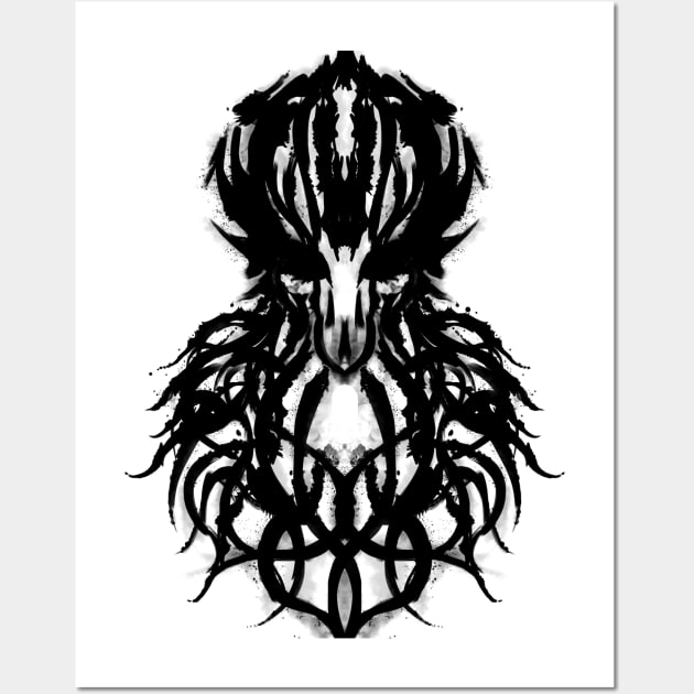 Rorschach Cthulhu. Wall Art by AtomicBanana